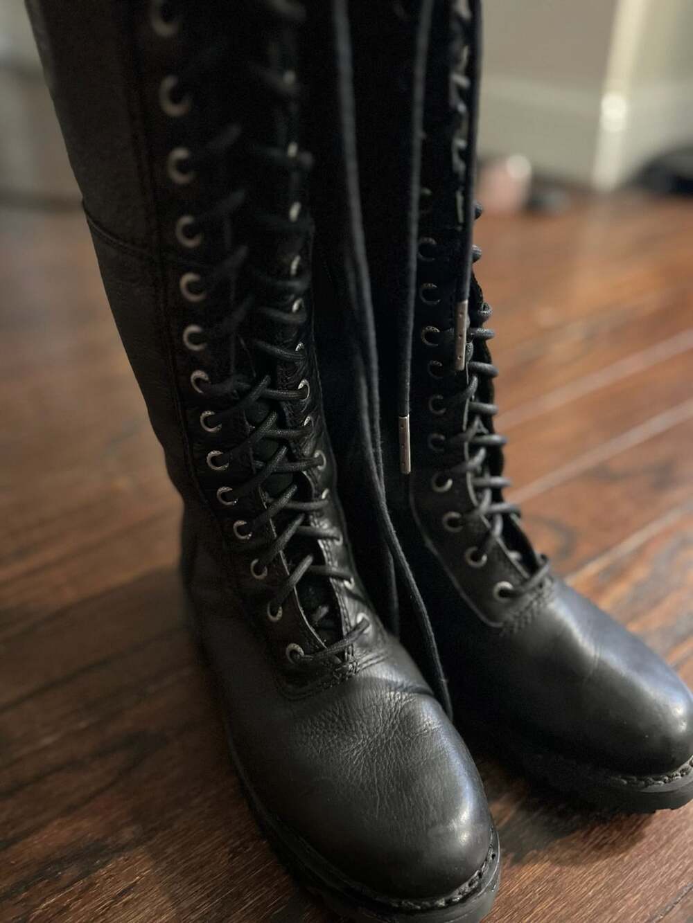 Harley-Davidson Walfield Women’s Size 6.5 Black Leather Tall Motorcycle Boots